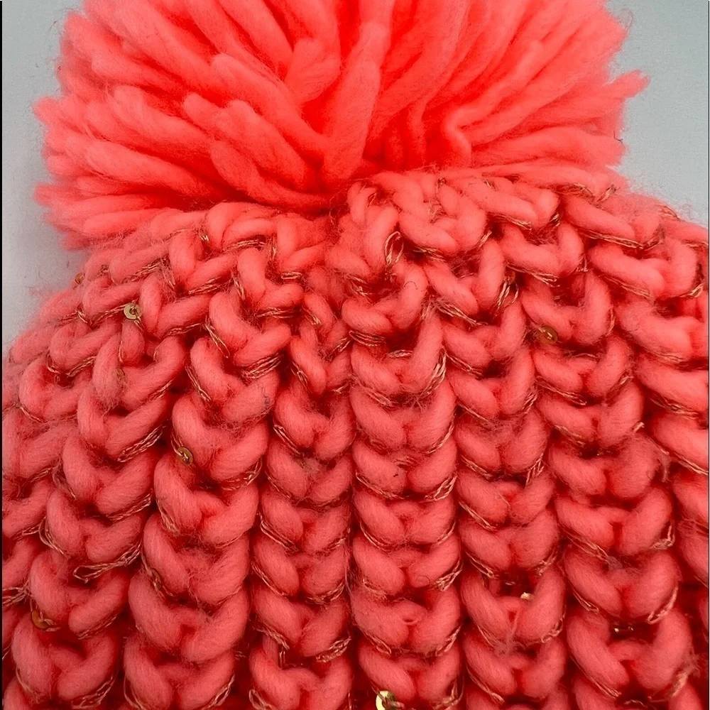 Girls hat size 8+, beautiful coral color, new like condition